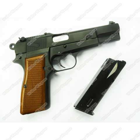 WE Browning Hi-Power (M1935) Full Metal Airsoft GBB Pistol - Green Gas