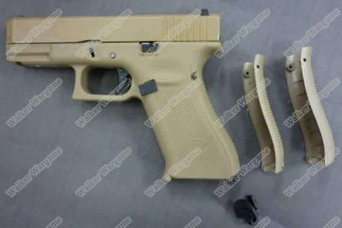 WE Tech Glock 19X Gen5 Green Gas Blow Back Pistol - Tan