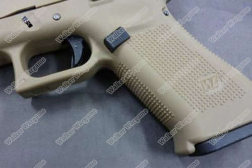 WE Tech Glock 19X Gen5 Green Gas Blow Back Pistol - Tan