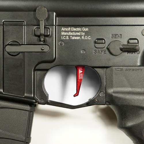 MAXX CNC Aluminum Advanced Trigger Style E Red For Airsoft M4