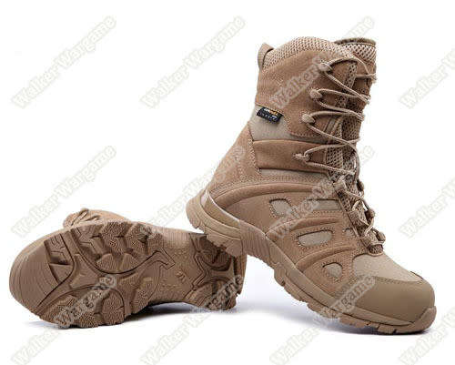UniteWin Tactical Non-slip Combat Boots With Side Zip - Desert Tan Size Euro 43