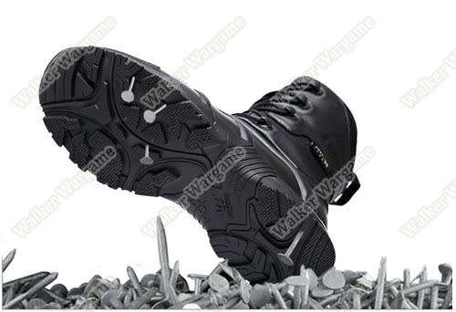 UniteWin Tactical Non-slip Combat Boots With Side Zip - SWAT Black Size Euro 43