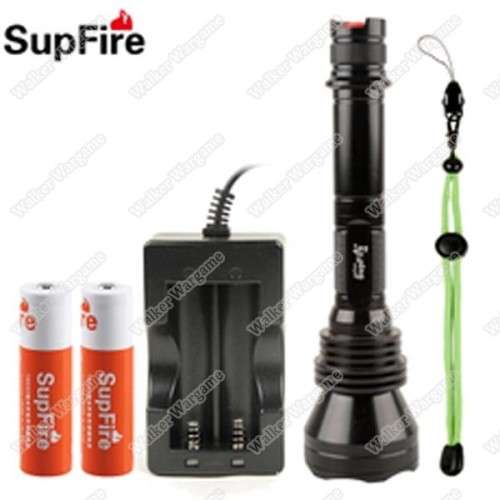 SupFire X6 1200Lumen IP67 Waterproof Tactical Lotus-shape Head Flashlight Torch With Battery
