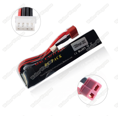 Tamiya GE Power Lipo battery 7.4V 1200MAH 20C RC Airsoft Gun Battery S Type