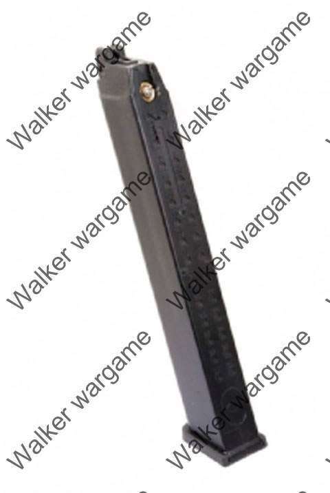 WE 50rd Pistol Long Magazine for Beretta M9 Z88 GBB Black (Happy Sticks)