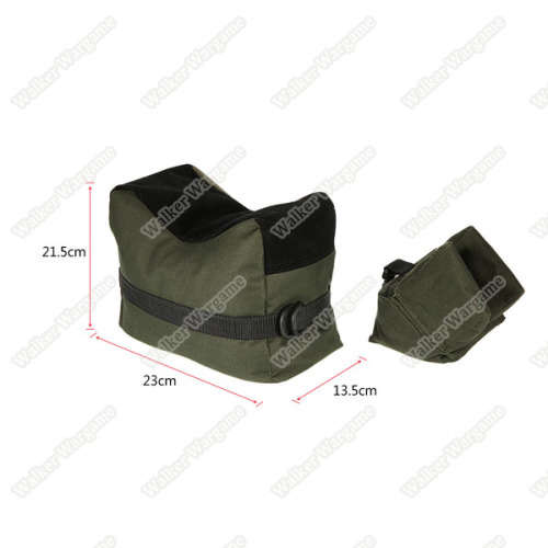 Shooting Rest Bags, Front Rear Shooting Sand Bag Sandbag for Hunting Hunter Shooter - Black