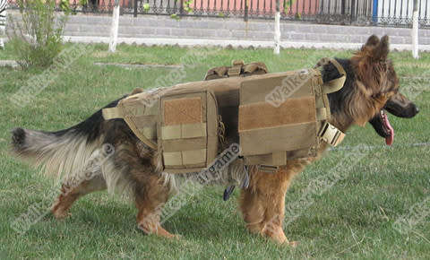 Tactical Police K9 Mil Spec Dog Molle Harness Vest - SWAT Black Size M