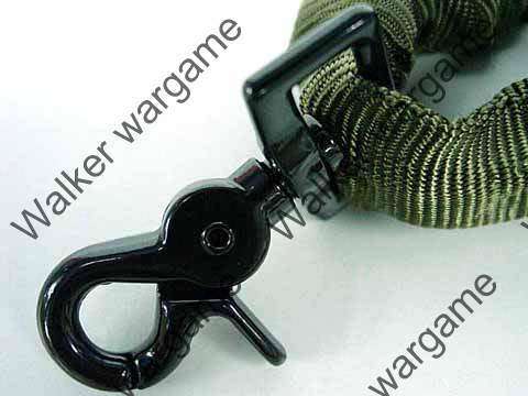 Tactical one Point Elastic Bungee Snap Hook Rifle Sling -- BLACK
