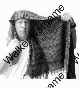 100% Cotton Tactical Shemagh White / Black Military Surplus - Top Quality