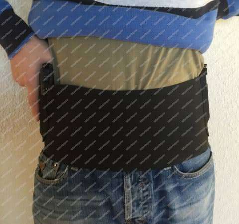 Tactical Waist Wrap Belly Band Holster With 2 Mag Pockets - Conceal and Carry and Ease