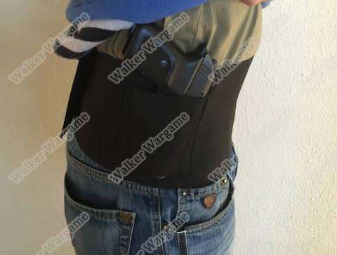 Tactical Waist Wrap Belly Band Holster With 2 Mag Pockets - Conceal and Carry and Ease