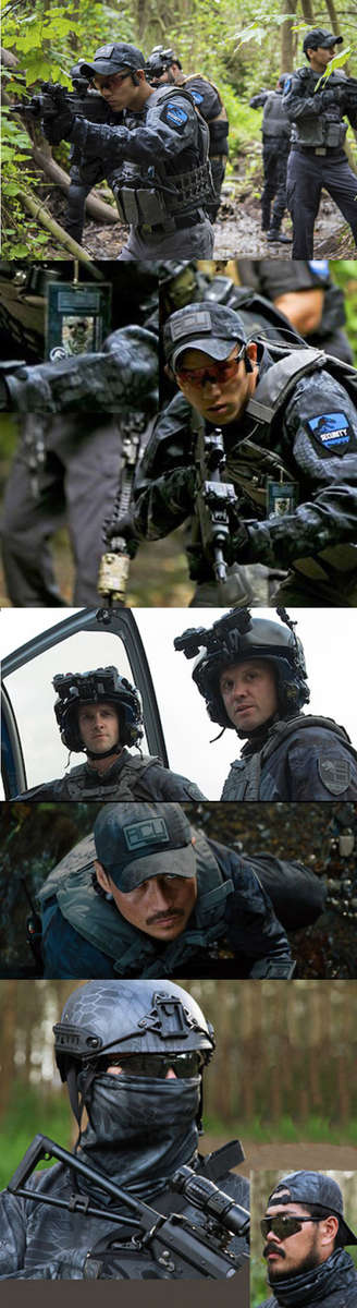 Night OPS Black TYP Typhon Camo Combat Set Shirt & Pants Bulid in Elbow & Knee Pads - Size XL