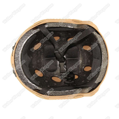 Basis Fast Jump Helmet With NVG Mount & Side Rail - Desert Tan