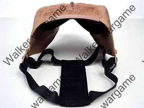 M02 Soldiers Skull Plastic Full Face Protector Mask --  Metal Black Colour