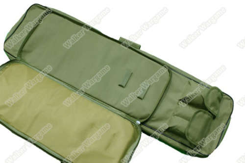 85CM Dual Rifle Bag with Shoulder Strap Paintball Rifle Gun Backpack Hunting Bag Case - Green