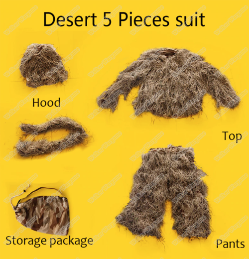 Sniper Ghillie Suit 3Piece Set --- Desert colour (Hunting, paintball, airsoft)