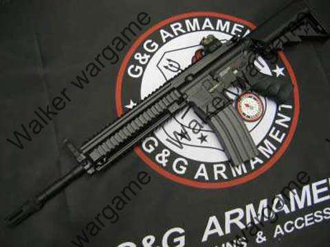 GandG HK418 Top Tech Airsoft Full Metal Rifle Electric Blowback - BB Gun - Black