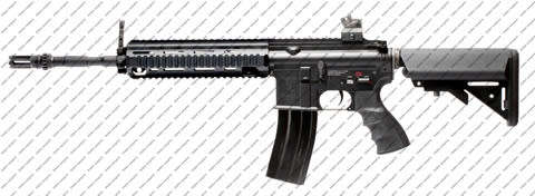 GandG HK418 Top Tech Airsoft Full Metal Rifle Electric Blowback - BB Gun - Black