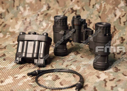 FMA AN-PVS-31 Dummy Night Vision With Dummy Battery Box - Black