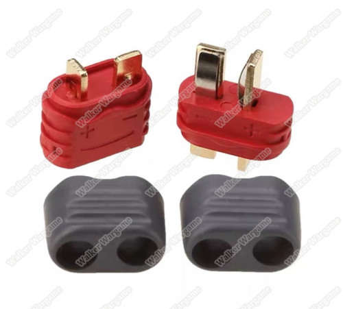 Amass DEAN XT Female Male Connectors T Plug Deans 2 Pin Bullet Sheath Housing Plug For Lipo Battery