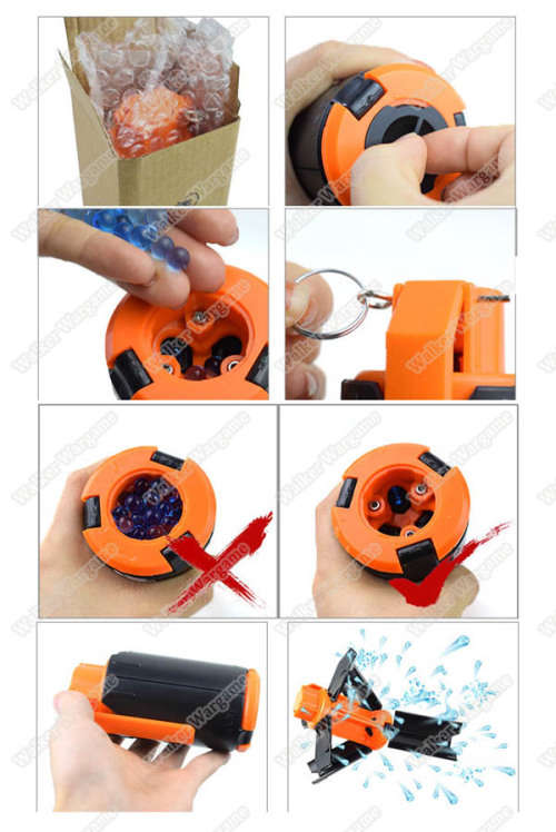 Spring Powered Airsoft BB Grenade 130rds BB For BB only