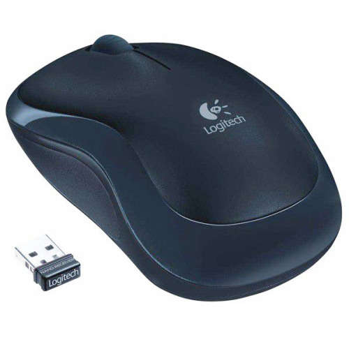 Logitech M175 2.4 GHz Optical Wireless Mouse - Grey with Black color