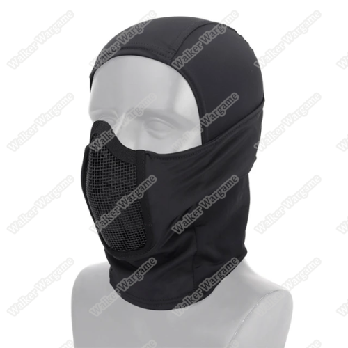 Shadow Fighter Balaclavas Headgear With Mesh Mouth Protector - Black