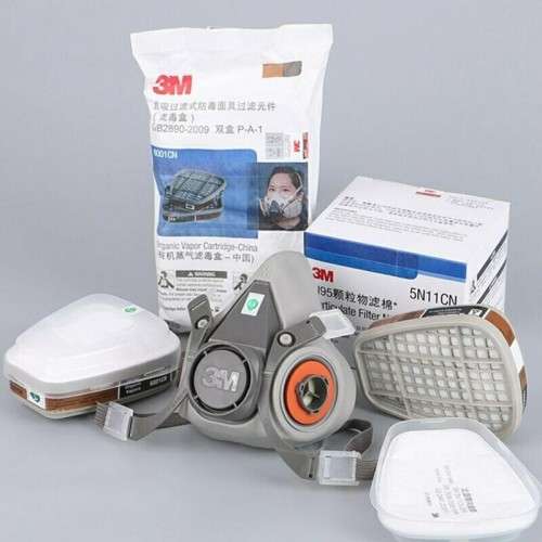 3M 6200 gas mask half face respirator industry dust mask with filter