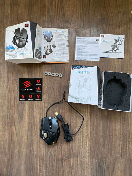 Mad Catz R.A.T.5 Laser 5600 DPI Gaming Mouse for PC and Mac