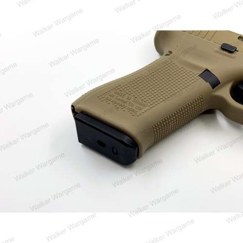 WE Tech Glock 17 Gen 5 MOS GBB Pistol With Red Dot RMR Scope TAN