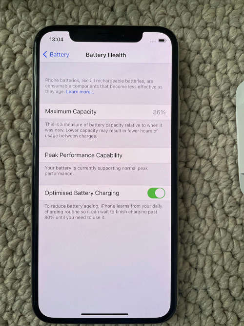 Apple iPhone XS 64GB Silver / White With Survivor Cover/ Brand new earphone