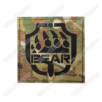 LWG035 BEAR Battle Encounter Assault Regiment Multicam - Laser Cut Patch With Velcro