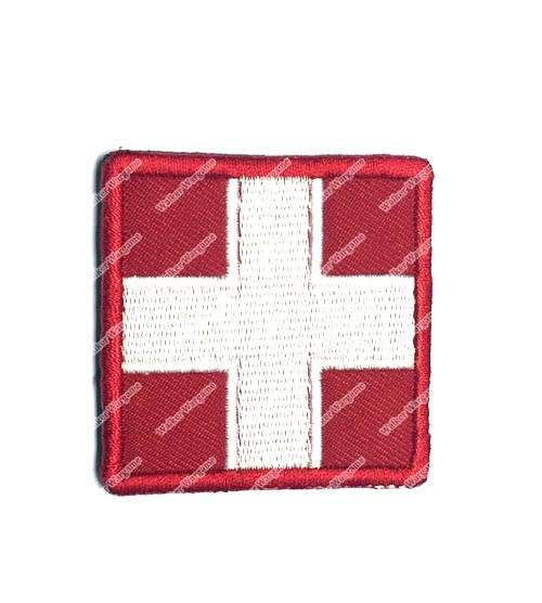PB691 US Army Medic Red Cross Patch With Velcro - Full Color PB691 US Army Medic Red Cross Patch Wi
