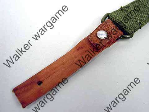 Original Leather Hook AK 2 Two Point Rifle Sling Belt - OD Green