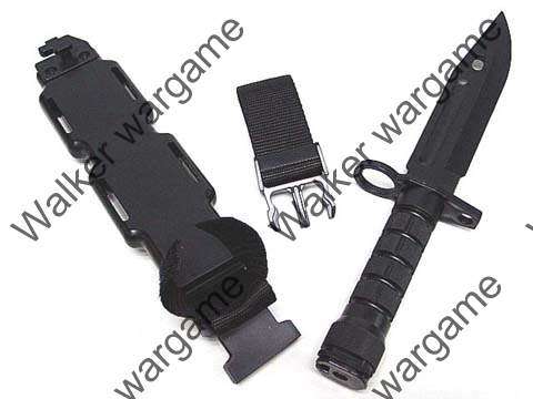 Plastic US Army M9 Bayonet , Rubber Knife
