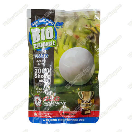 GandG 0.33g High Quality Precision Grade Biodegradable BB - 2000rds
