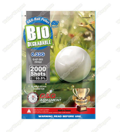 GandG 0.33g High Quality Precision Grade Biodegradable BB - 2000rds