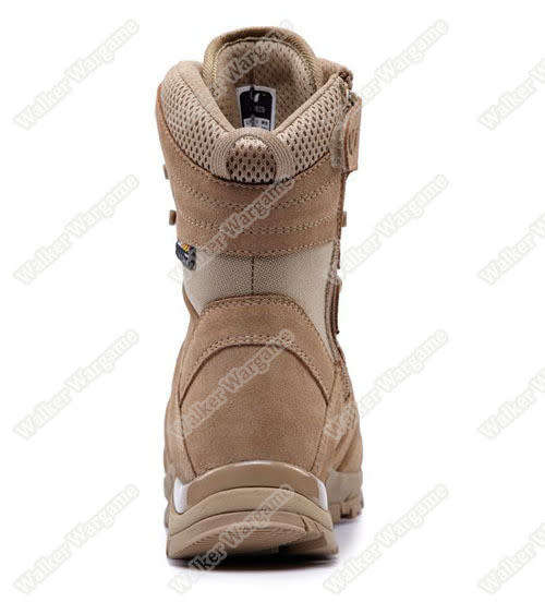 UniteWin Tactical Non-slip Combat Boots With Side Zip - Desert Tan UK9