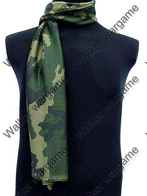 Scrim Scarf Face Veil Mask - Woodland