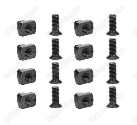 8 Set M-LOK Screw And Nut for MLOK Handguard Rail