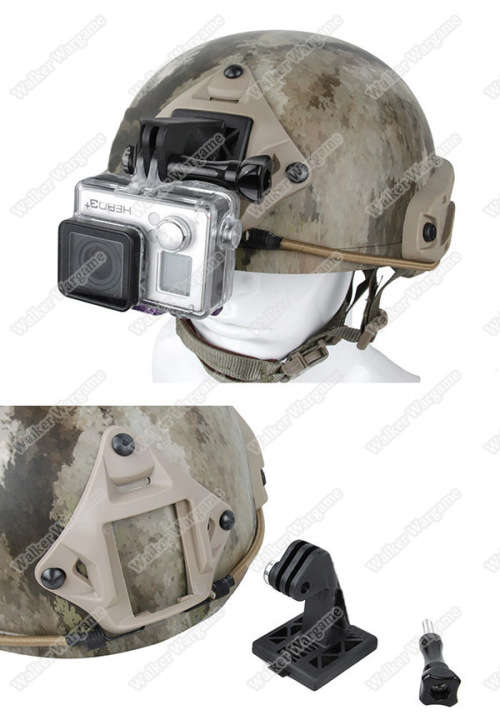 Black - Gen2 Go Pro Camera NVG Helmet Mount for Gopro hero4 Accessori