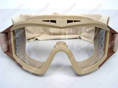 Tactical X500 Wind Dust Goggle Glasses With 3 Lens - Desert Tan
