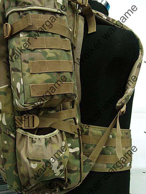 65L Combat Backpack w/ Rifle Bag - Multicam