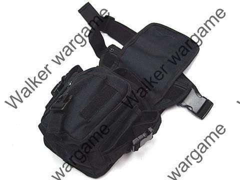Tactical Drop Leg Utility Bag  - Black