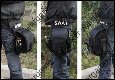 Tactical Drop Leg Utility Bag  - Black