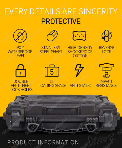 WST 32cm Pistol Carry Case Hard Polymer