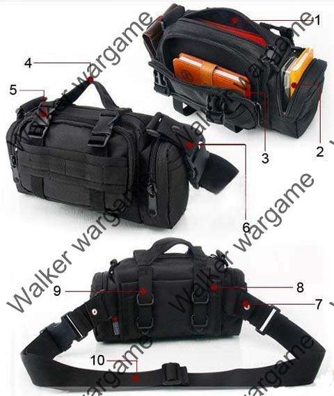 Specific Molle Universal Back Gear Bag Pouch  - Multicam