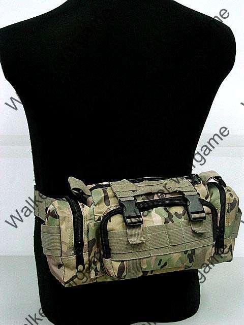 Specific Molle Universal Back Gear Bag Pouch  - Multicam