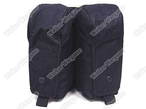 Tactical Double AK 7.62 Molle Magazine Pouch - SWAT Black