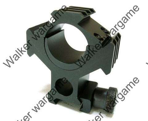 25mm/30mm QD Scope Sight Mount Ring With 20mm Tri-Rail